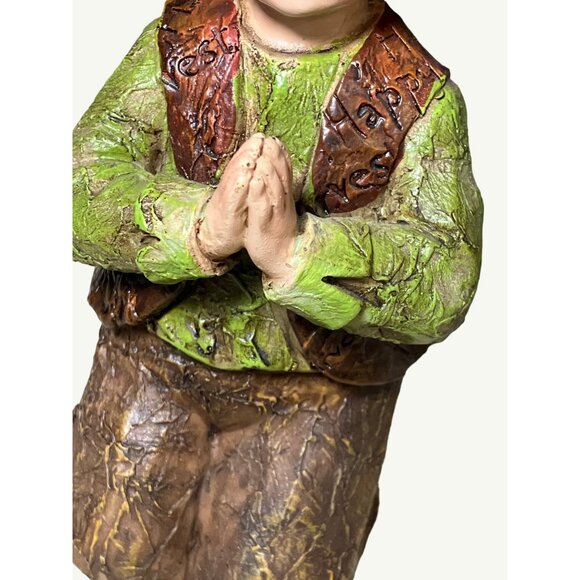 Thanksgiving Pilgrim Couple Figurines Hand-Painted Resin Collectibles - Picture 10 of 12